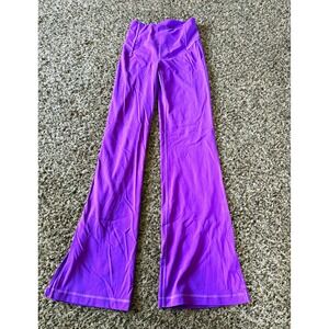 Lululemon Groove Super-High-Rise Split-Hem Flare Pant *Nulu Moonlit Magenta 4